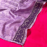 Mishrita organza saree with kanchi silk pallu