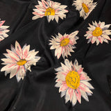 Mila sunflower printed kanchi silk fabric