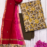 Ajrakh printed cotton kurta set