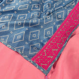 Mishrita chiffon saree with kanchi silk pallu