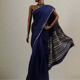 Mishrita organza saree with kanchi silk pallu