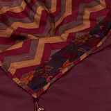 Mishrita chiffon saree with kanchi silk pallu
