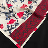 Mishrita chiffon saree with kanchi silk pallu