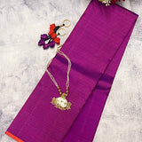 Nihira rising lines kanchipuram silk saree