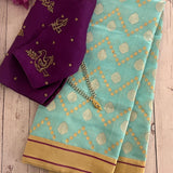 Leheriya chandheri silk saree