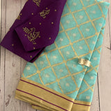 Mosaic chandheri silk saree