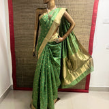 Lotus chandheri silk saree