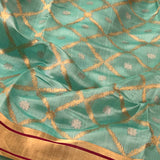 Mosaic chandheri silk saree
