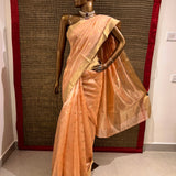 Lotus chandheri silk saree
