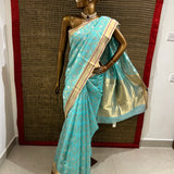 Mosaic chandheri silk saree