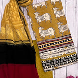 Pichwai printed cotton kurta set