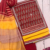 Bagh applique cotton kurta set