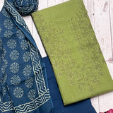 Linen embroidered kurta set