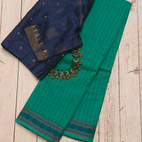 Rudraksh bordered kanchi cotton saree