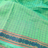 Rudraksh bordered kanchi cotton saree