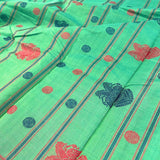 Rudraksh bordered kanchi cotton saree