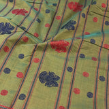 Rudraksh bordered kanchi cotton saree
