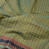 Rudraksh bordered kanchi cotton saree