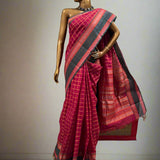 Veldhari checked kanchi cotton saree