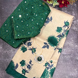 Veena chrysanthemum tussar saree