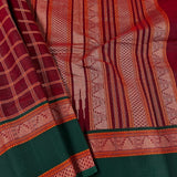 Veldhari checked kanchi cotton saree