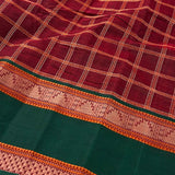 Veldhari checked kanchi cotton saree