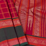 Veldhari checked kanchi cotton saree