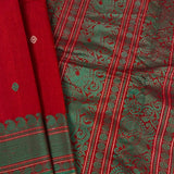 Multi bordered kanchi cotton saree