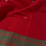 Multi bordered kanchi cotton saree