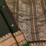 Multi bordered kanchi cotton saree