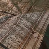 Multi bordered kanchi cotton saree