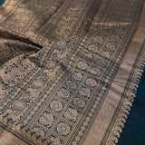Multi bordered kanchi cotton saree