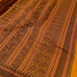 Multi bordered kanchi cotton saree