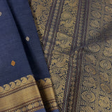 Multi bordered kanchi cotton saree
