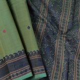 Multi bordered kanchi cotton saree