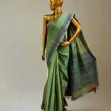 Multi bordered kanchi cotton saree