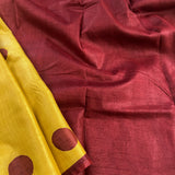 Veena polka tussar saree