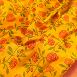 Mila colour block printed kanchipuram silk saree