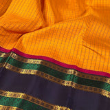 Sumangala – Handwoven Kanchipuram Silk Saree with Intricate Zari Border