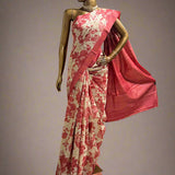 Veena floral tussar saree