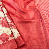 Veena floral tussar saree
