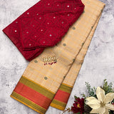 Kimaya checked motif silk saree
