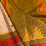 Kimaya checked motif silk saree