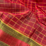 Kimaya checked motif silk saree
