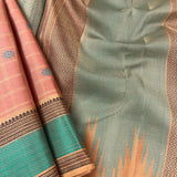 Kimaya checked motif silk saree