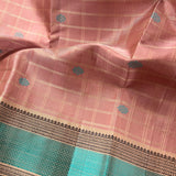Kimaya checked motif silk saree