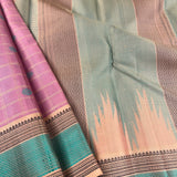 Kimaya checked motif silk saree