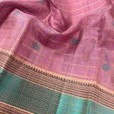 Kimaya checked motif silk saree