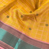 Kimaya checked motif silk saree