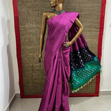 Kimaya tricolour silk saree